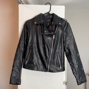 Faux leather jacket